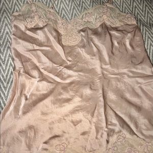 Cream / pinkish silk camisole
